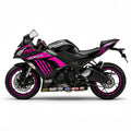 Kawasaki Ninja ZX-6R Pink Black Decal Kit