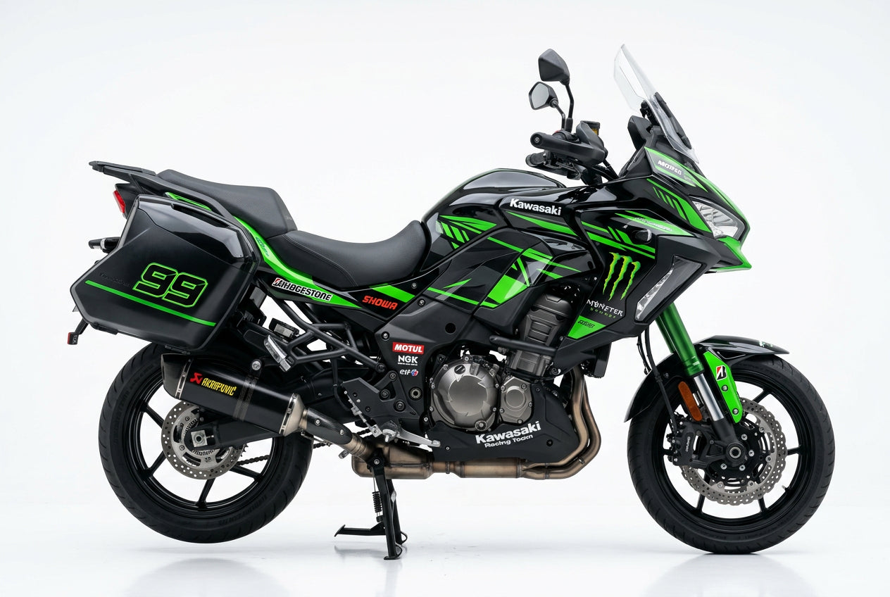 Kawasaki Versys 1000 Green Black Racing Kit