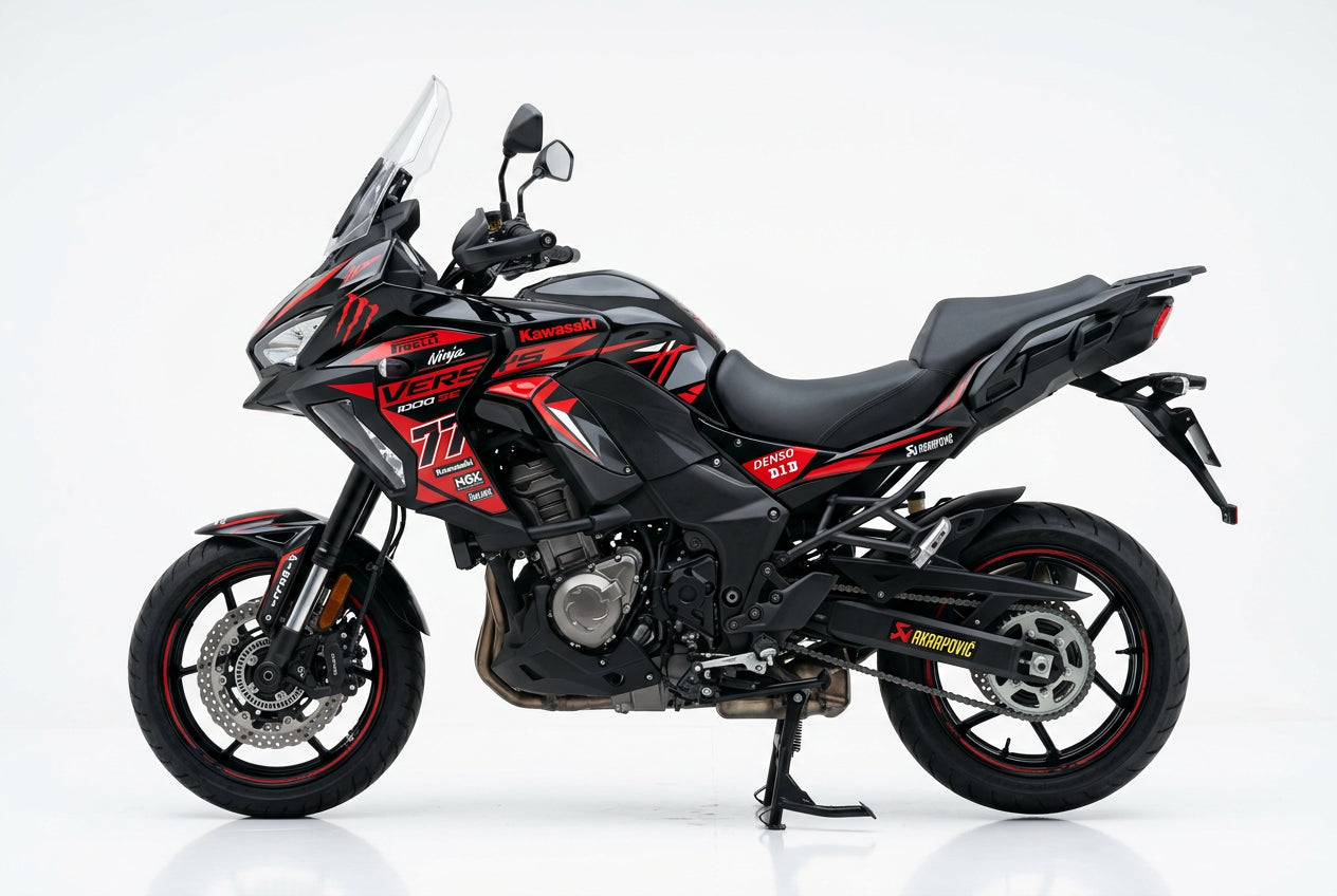 Kawasaki Versys 1000 Red Black Racing Kit