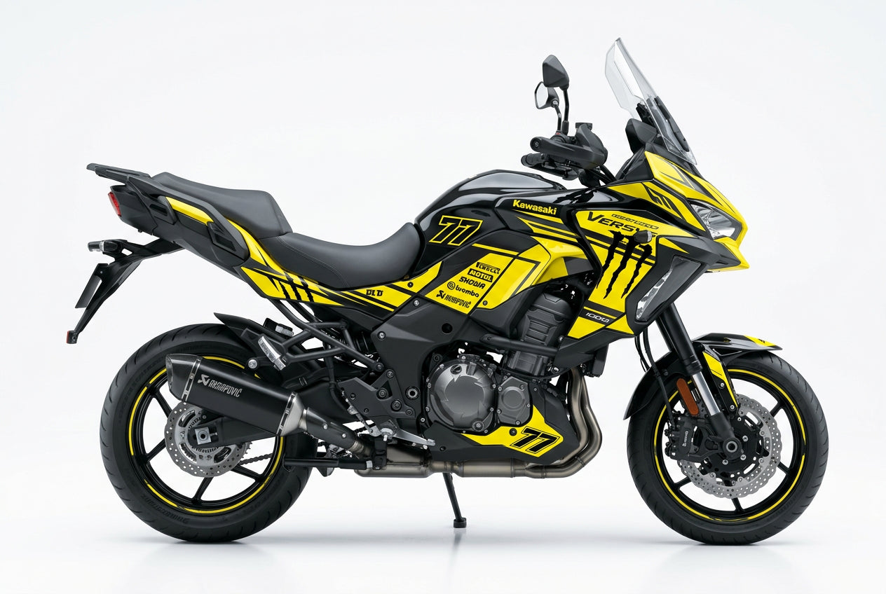 Kawasaki Versys 1000 Yellow Black Racing Kit