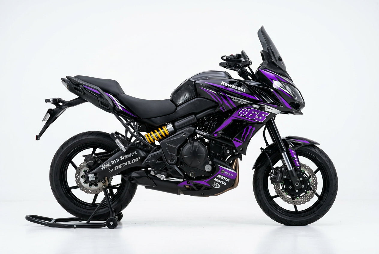 Kawasaki Versys 650 Purple Silver Racing Kit