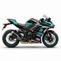 Kawasaki Z H2 Cyan White Decal Kit