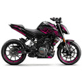 KTM Duke 390 Pink Black Racing Decal Kit