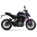 KTM Duke 390 Purple Silver Graphics Kit