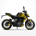 KTM Duke 390 Yellow Black Graphics Kit