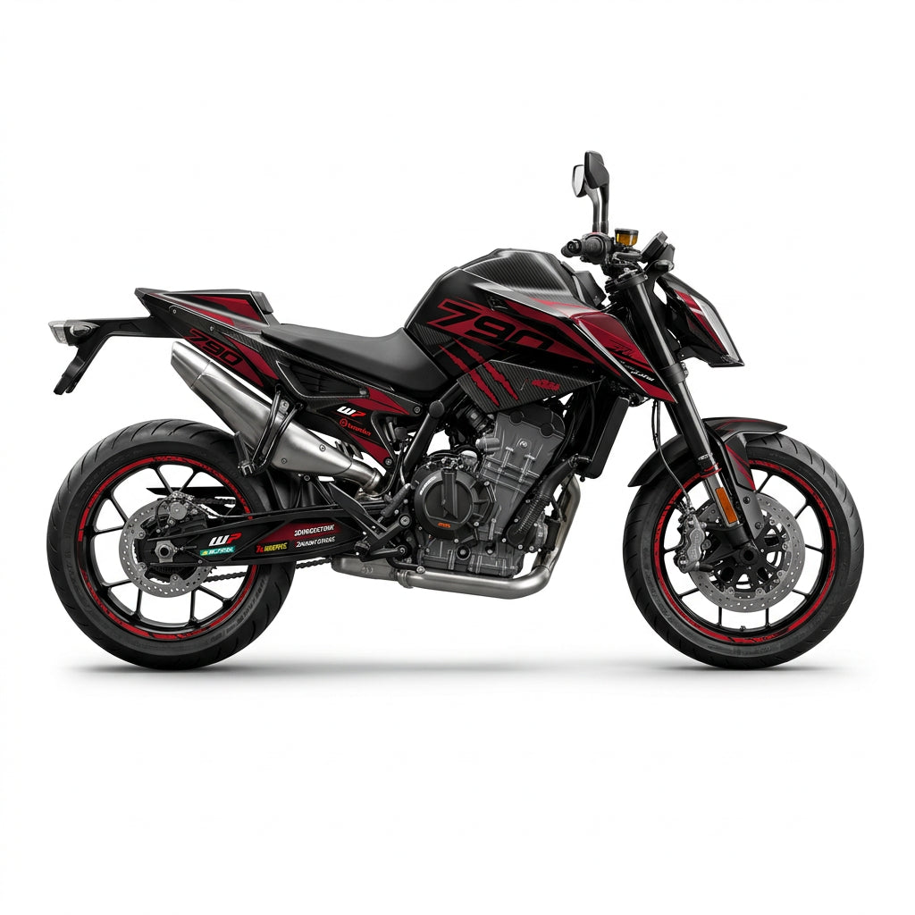 KTM Duke 790 Carbon Red Graphics Kit