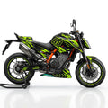 KTM Duke 890 Green Black Graphics Kit