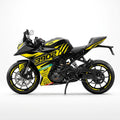 KTM RC 390 Yellow Black Racing Decal Kit