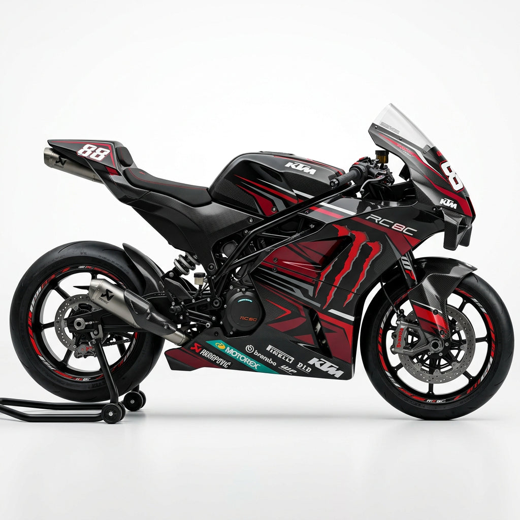 KTM RC 8C Carbon Red Graphics Kit