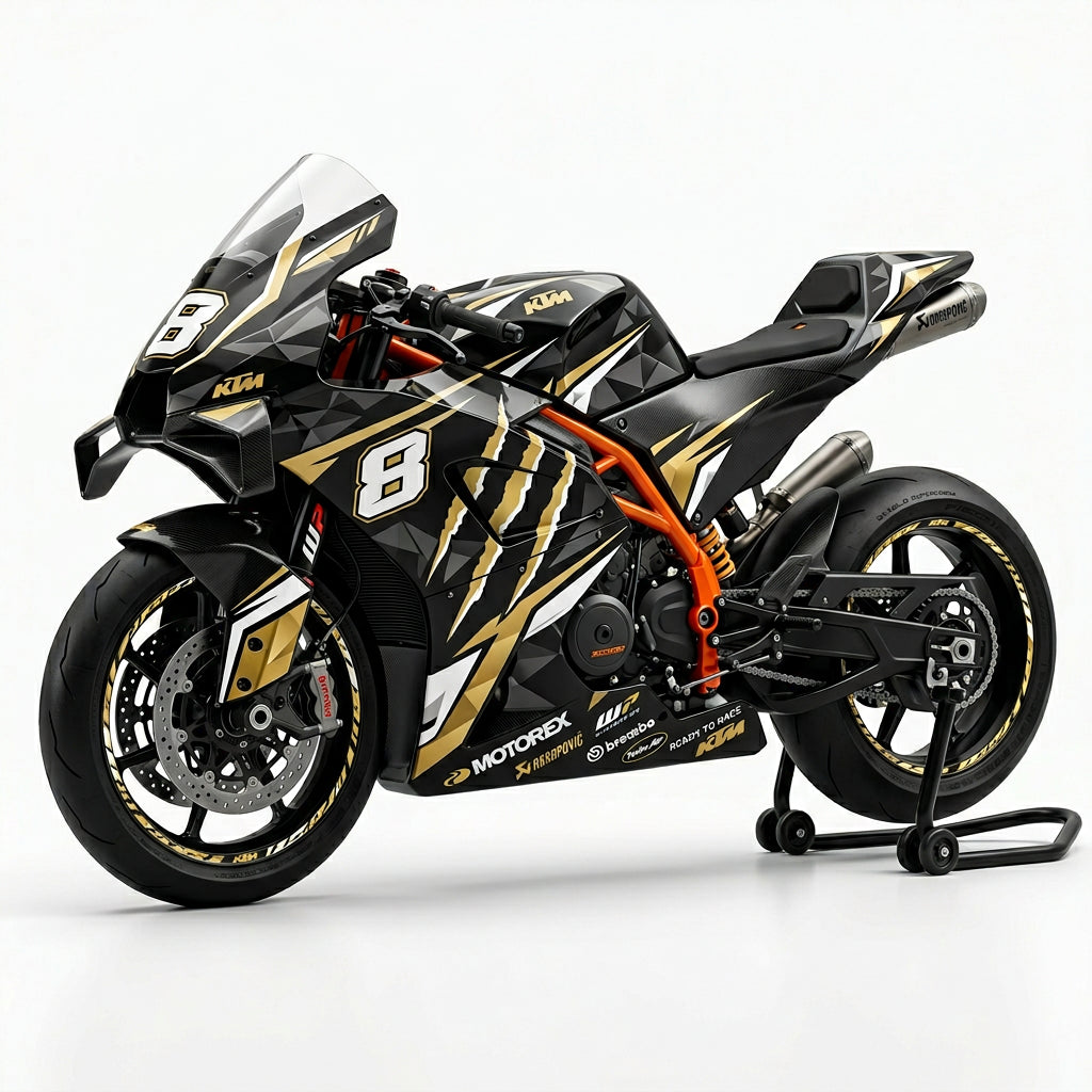 KTM RC 8C White Gold Graphics Kit