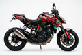 KTM Super Duke 1290 red and black racing graphics kit side view