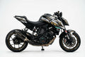KTM Super Duke 1290 white and gold racing graphics kit side view