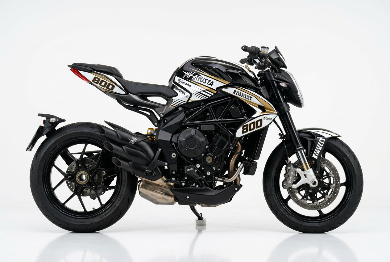 MV Agusta Brutale 800 White Gold Graphics Kit