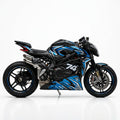 MV Agusta Brutale 1000 Blue Silver Metallic Graphics Kit