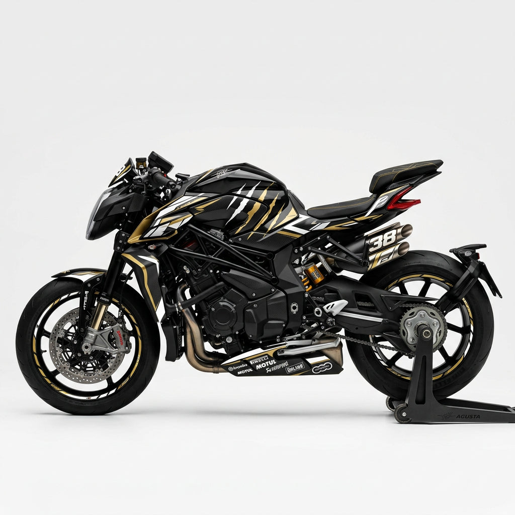 MV Agusta Brutale 1000 White Gold Premium Graphics Kit