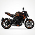 MV Agusta Brutale 800 Racing Graphics Kit Orange Black