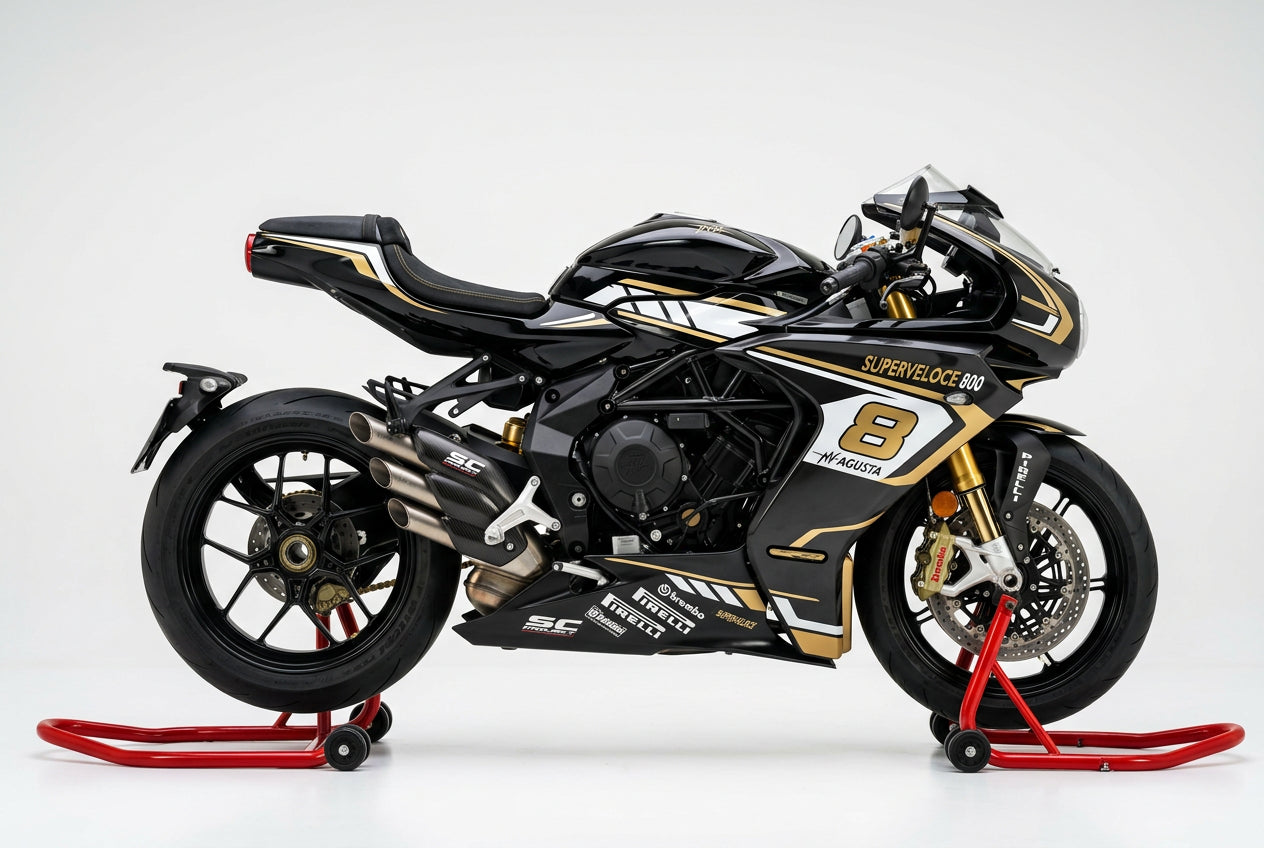MV Agusta Superveloce 800 White Gold Graphics Kit