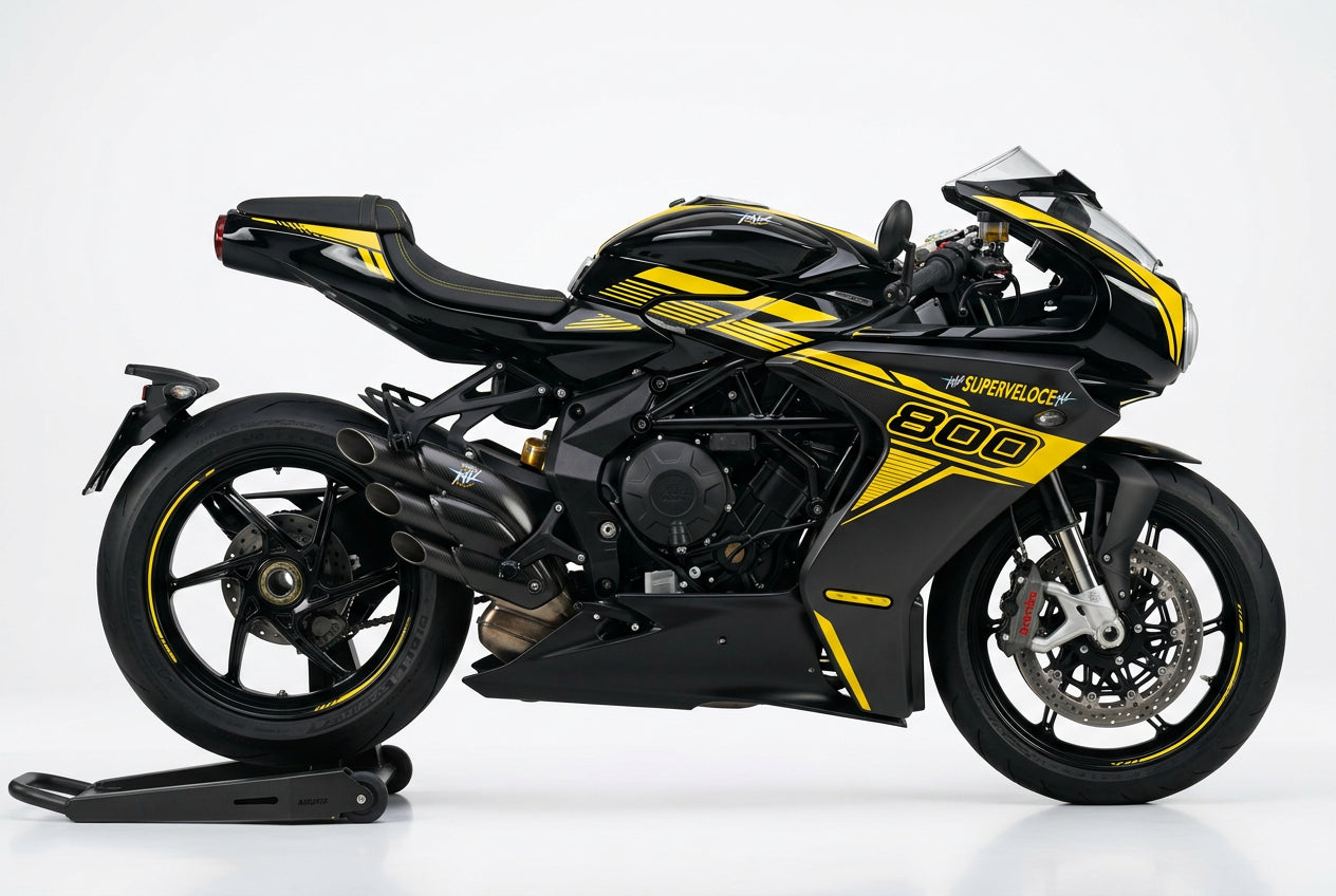 MV Agusta Superveloce 800 Yellow Black Graphics Kit