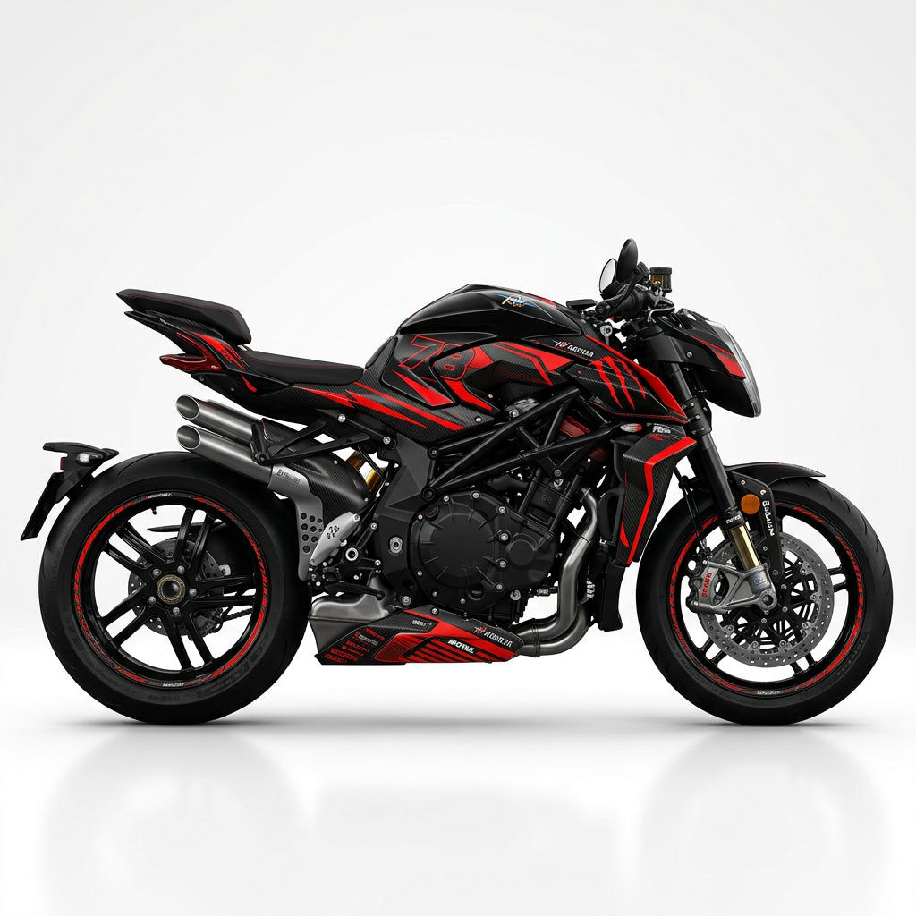 MV Agusta Brutale 1000 Carbon Red Graphics Kit