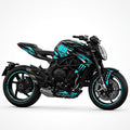 MV Agusta Brutale 800 Cyan White Graphics Kit