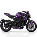MV Agusta Brutale 800 Purple Silver Graphics Kit