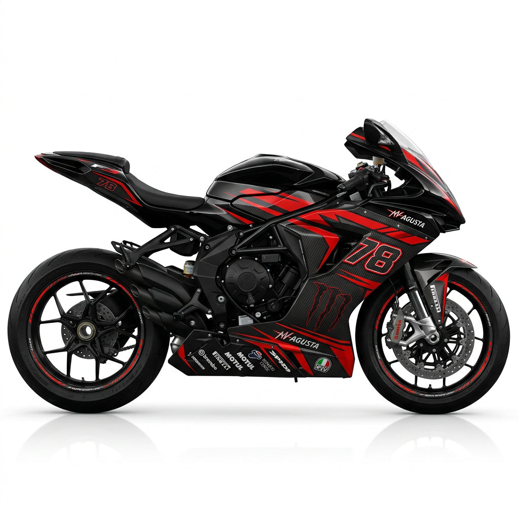 MV Agusta F3 Carbon Red Graphics Kit