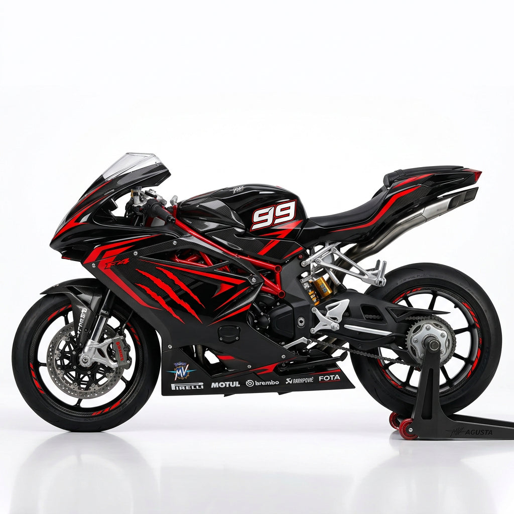 MV Agusta F4 Carbon Red Graphics Kit