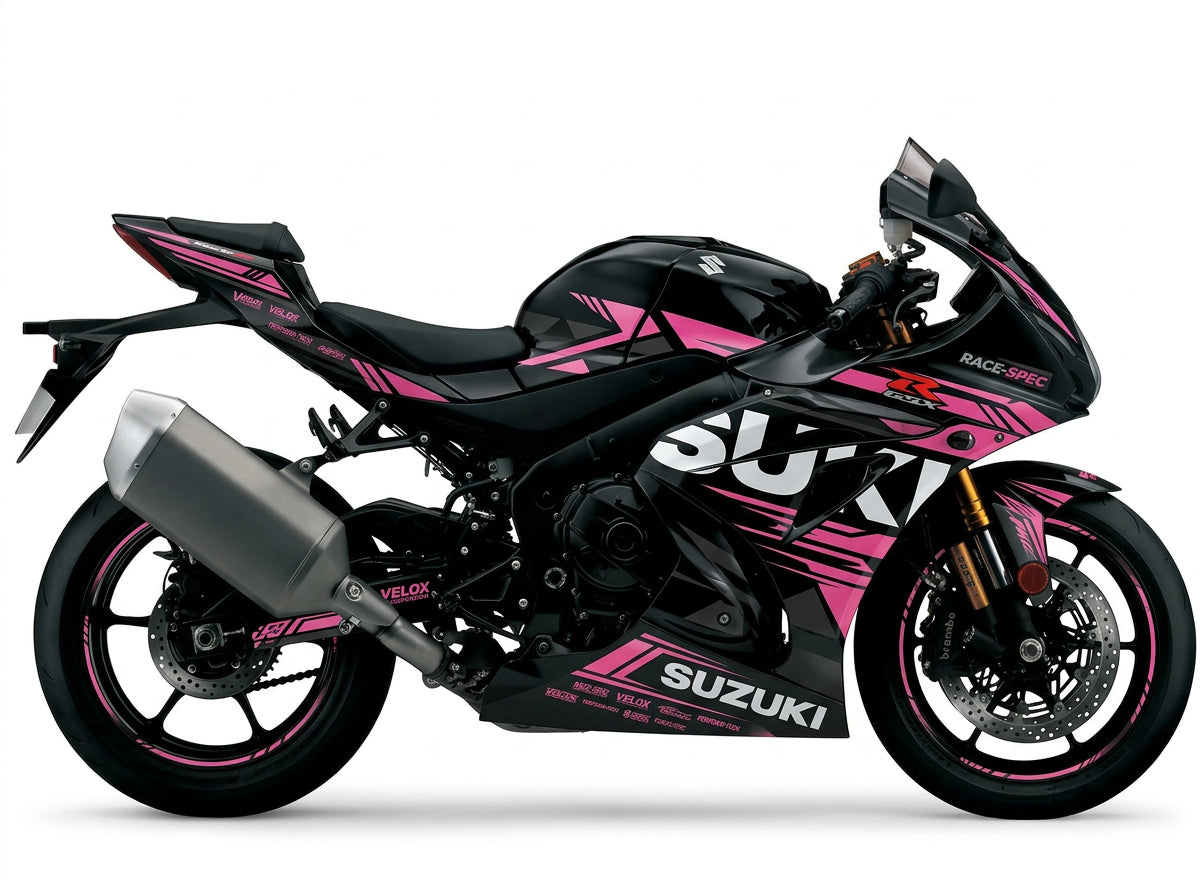 Suzuki GSX-R1000 Pink Black Decal Kit