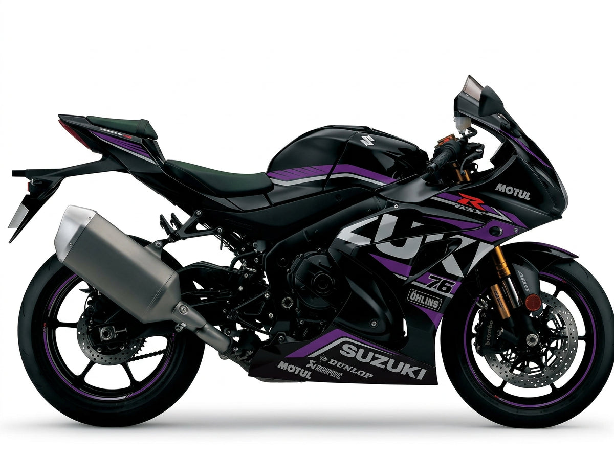 Suzuki GSX-R1000 Purple Silver Decal Kit