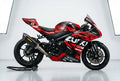Suzuki GSX-R1000 graphics kit in red and black side view