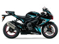 Suzuki GSX-R600 Cyan White Racing Decal Kit