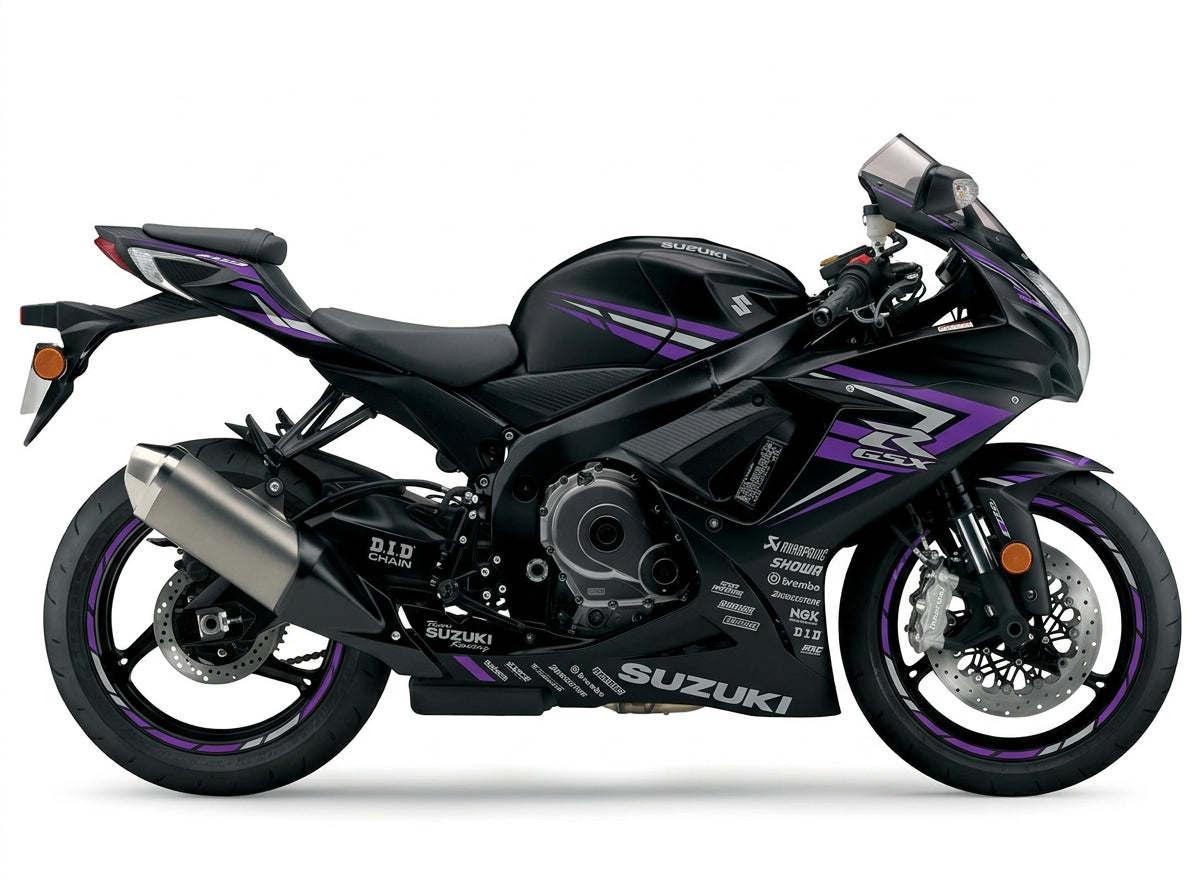 Suzuki GSX-R600 Purple Silver Racing Decal Kit
