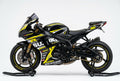 Suzuki GSX-R600 graphics kit in yellow and black side view