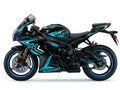Suzuki GSX-R750 Cyan White Racing Decal Kit