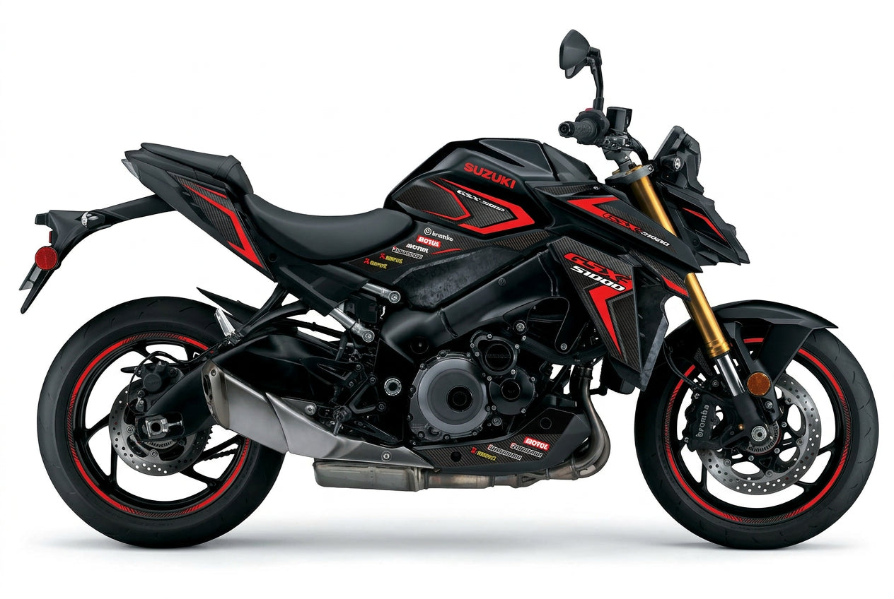 Suzuki GSX-S1000 Carbon Red Decal Kit