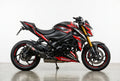 Suzuki GSX-S1000 graphics kit in carbon and red side view