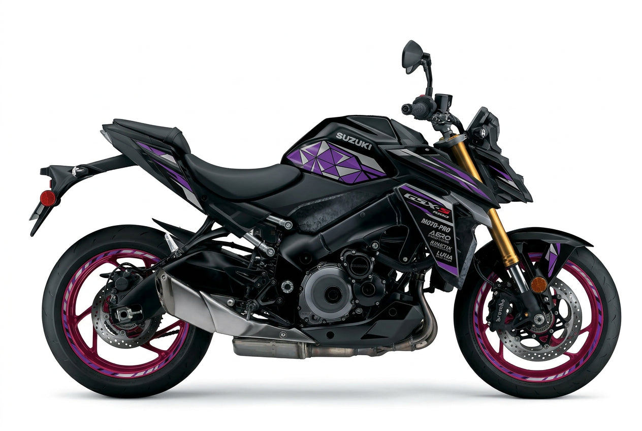Suzuki GSX-S1000 Purple Silver Decal Kit