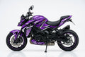 Suzuki GSX-S1000 graphics kit in purple and silver side view