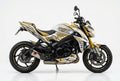 Suzuki GSX-S1000 graphics kit in white and gold side view