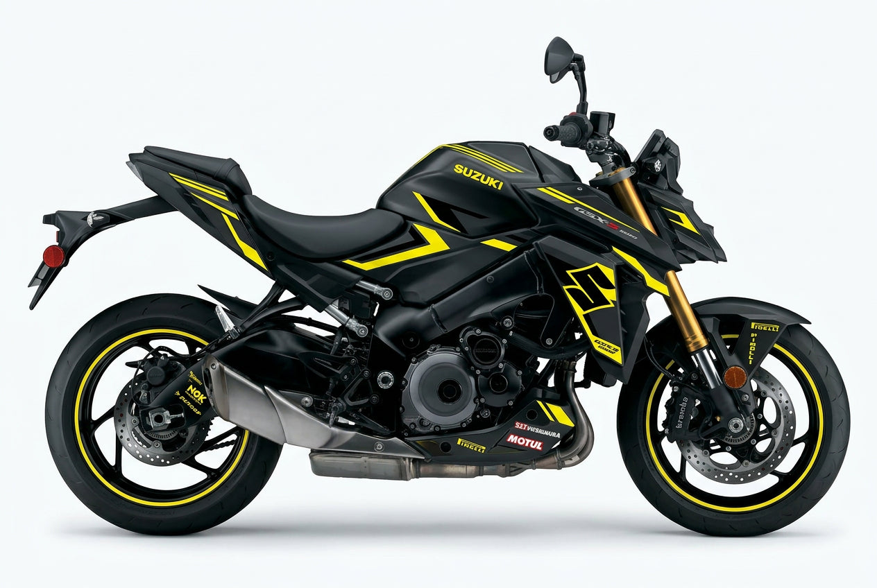 Suzuki GSX-S1000 Yellow Black Decal Kit