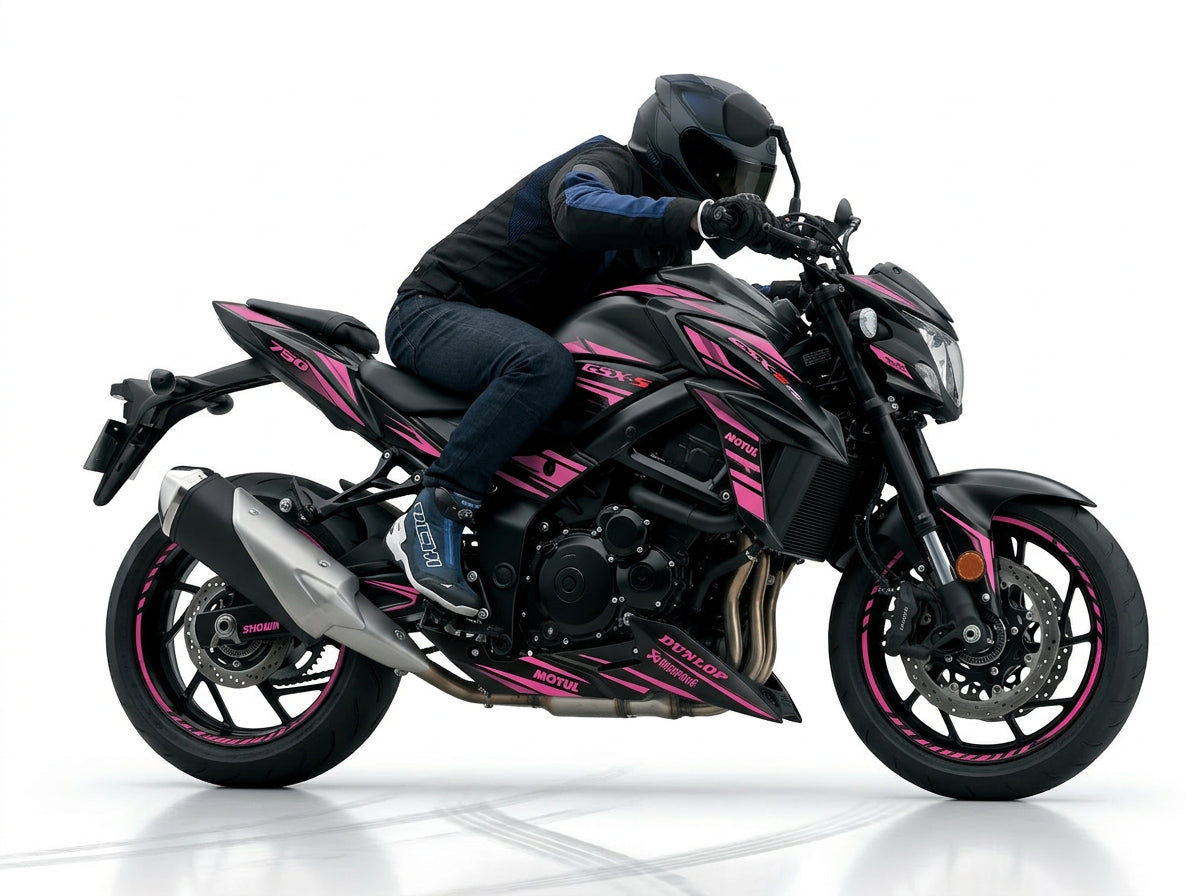 Suzuki GSX-S750 Pink Black Decal Kit