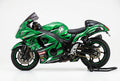 Suzuki Hayabusa graphics kit in green and black side view
