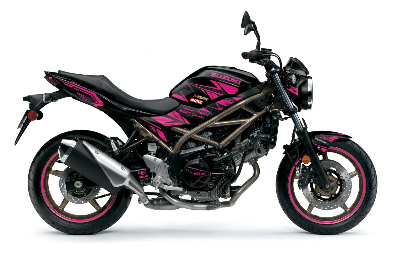 Suzuki SV650 Pink Black Decal Kit