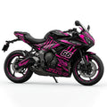 Triumph Daytona 660 Pink Black Graphics Kit