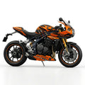 Triumph Speed Triple Orange Black Racing Graphics Kit