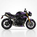 Triumph Speed Triple Purple Silver Graphics Kit