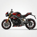 Triumph Speed Triple Red Black Racing Graphics Kit