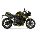 Triumph Speed Triple Yellow Black Graphics Kit