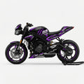 Triumph Street Triple Purple Silver Graphics Kit