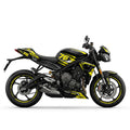 Triumph Street Triple Yellow Black Graphics Kit